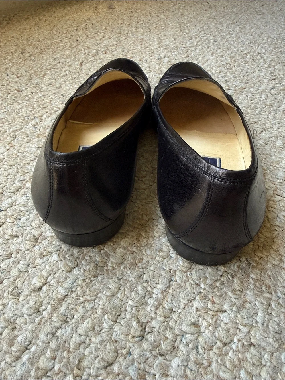 BRAGANO by COLE HAAN Black Leather Slip-On Loafers Size 10 (Men’s)